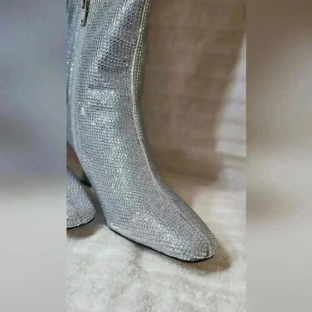 NEW KATY PERRY ZAHARRAH BOOTS SPARKLING CRYSTALS ON THE ENTIRE BOOTS SIZE 7 - Picture 4 of 7